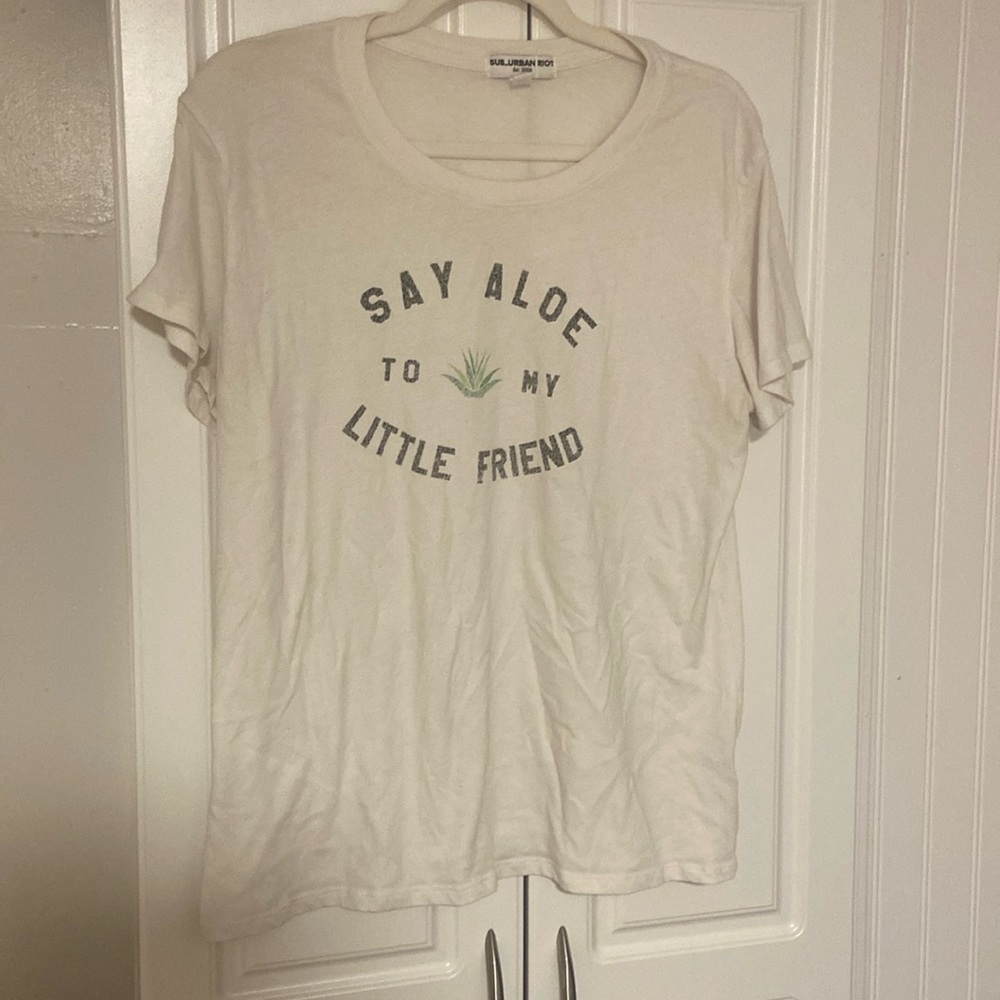 White Funny Graphic Tee